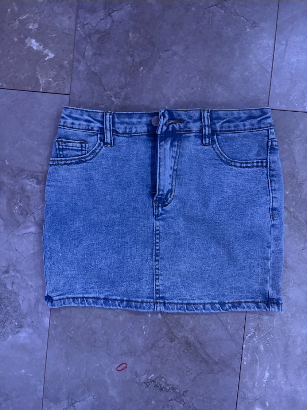SHEIN Blue Denim Mini Skirt
